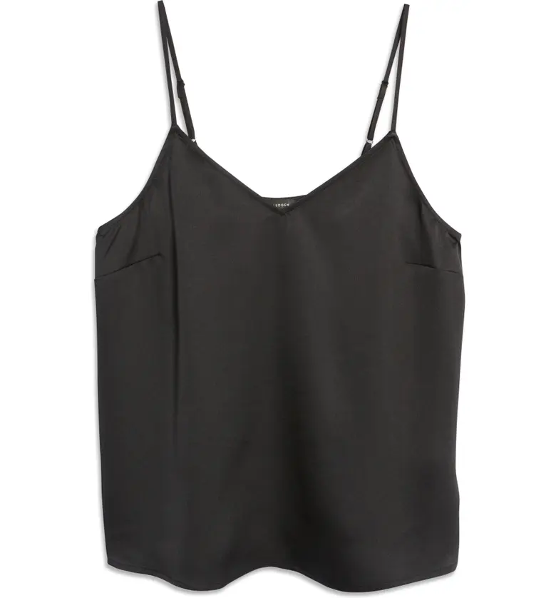  Halogen Woven Camisole_BLACK