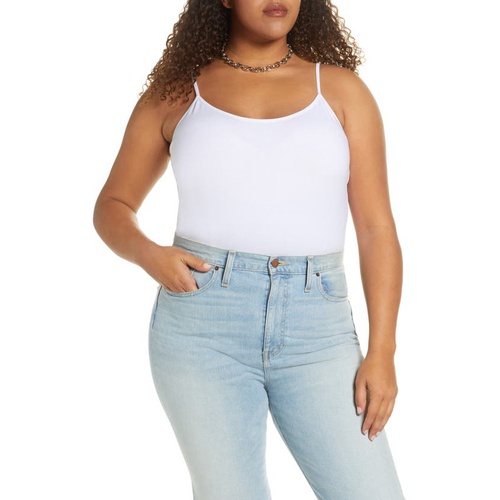  Halogen Absolute Stretch Cotton Camisole_WHITE