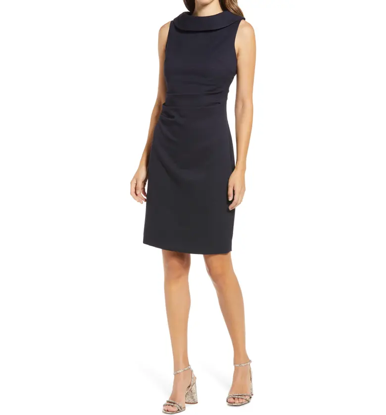 Harper Rose Sleeveless Sheath Dress_NAVY