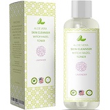 HONEYDEW Pure Witch Hazel - Alcohol Free  Skin & Facial Astringent - Aloe Vera + Lavender Oil for Men & for Women  Natural Skin Care  Oily Dry Combination + Sensitive Skin - Paraben Free