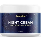 HONEYDEW Anti Aging Night Cream Moisturizer for Dry Skin - Firming Cream For Women & Men - Best Anti Wrinkle Cream for Sensitive Skin - Collagen Booster - Skin Care with Antioxidants & Shea