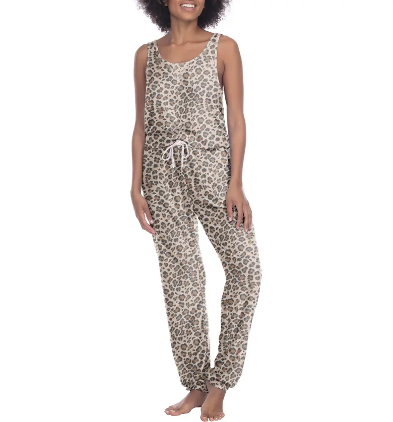 Honeydew Intimates Just Chillin Jumpsuit_NATURAL LEOPARD