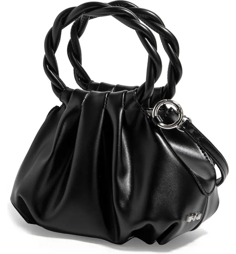  HOUSE OF WANT We Are Adorbs Mini Vegan Leather Top Handle Crossbody_BLACK/ SILVER