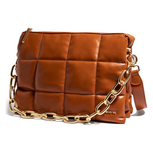  HOUSE OF WANT H.O.W. We Class-ify Vegan Leather Shoulder Bag_CAMEL