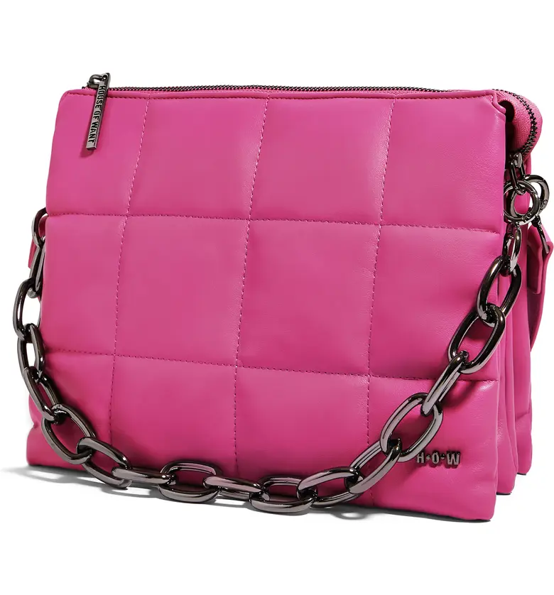  HOUSE OF WANT H.O.W. We Class-ify Vegan Leather Shoulder Bag_FRENCH ROSE