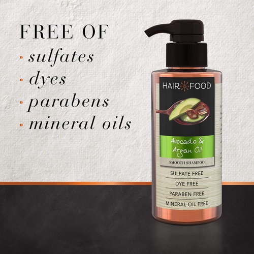  Sulfate Free Shampoo, Dye Free Smoothing Treatment, Argan Oil and Avocado, Hair Food, 17.9 FL OZ