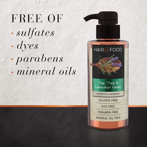  Sulfate Free Shampoo, Dye Free Purifying Treatment, Tea Tree and Lavender, Hair Food, 17.9 FL OZ