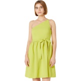 Halston Miley One Shoulder Crepe Dress