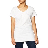 Hanes Womens Shirred V-Neck T-Shirt