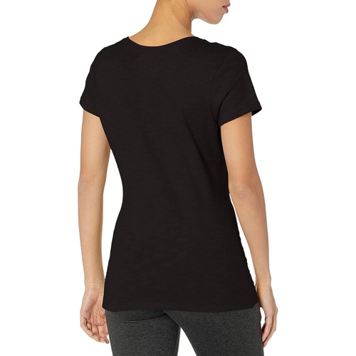  Hanes Womens Shirred V-Neck T-Shirt