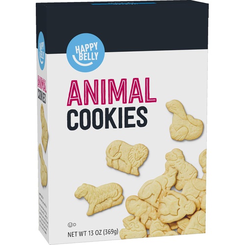  Amazon Brand - Happy Belly Animal Cookies, 13 Ounce