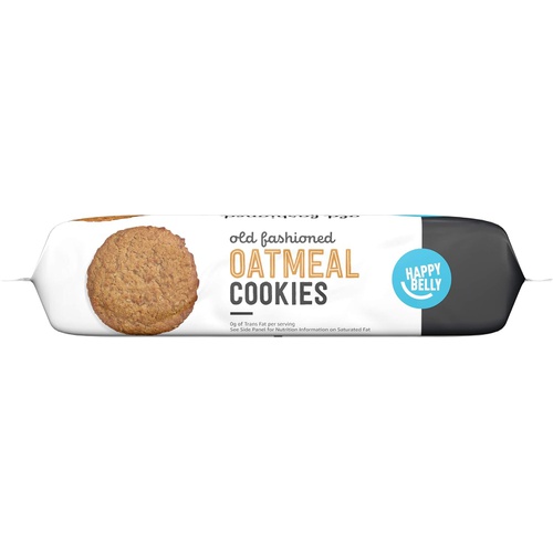  Amazon Brand - Happy Belly Old Fashioned Oatmeal Cookies, 12 Ounce