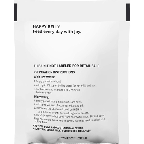  Amazon Brand - Happy Belly Instant Oatmeal, Apple and Cinnamon, 20 Packets