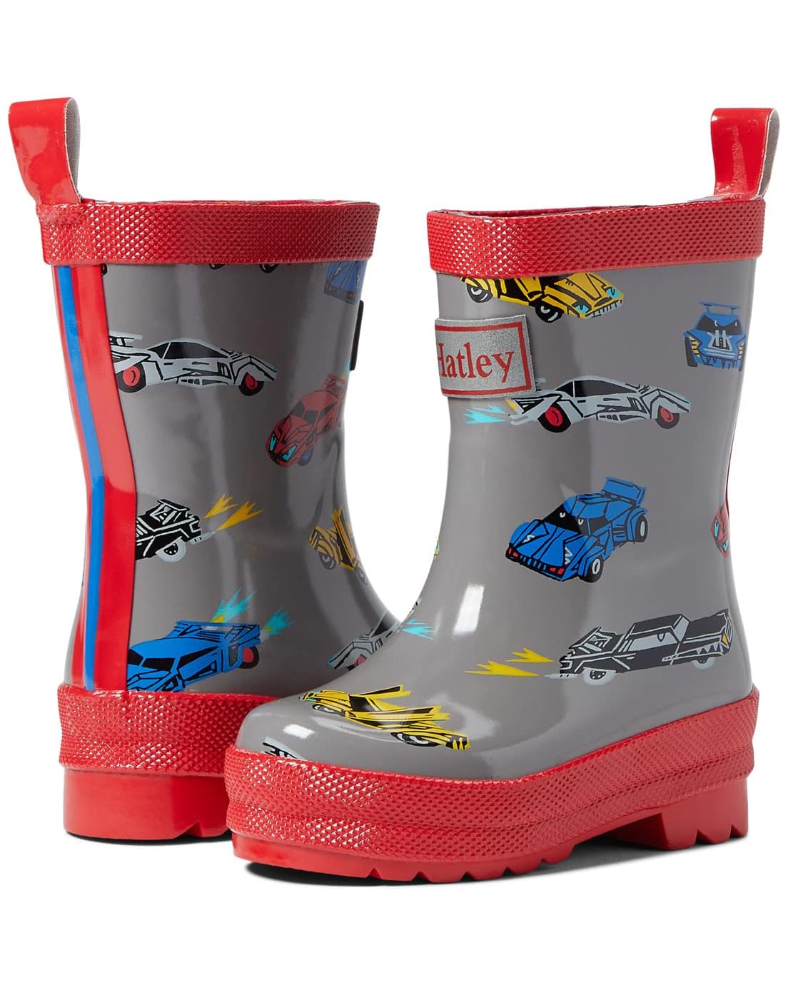 Hatley Kids Cars Shiny Rain Boots (Toddleru002FLittle Kid)