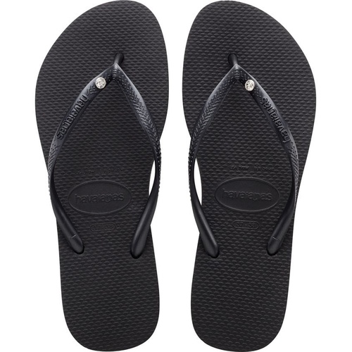 하바이아나스 Havaianas Slim Crystal Flip Flop_BLACK