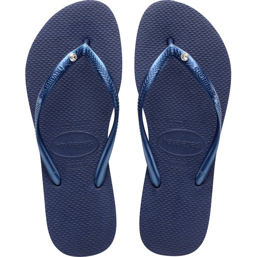 하바이아나스 Havaianas Slim Crystal Flip Flop_NAVY BLUE