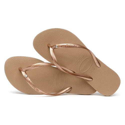 하바이아나스 Havaianas Slim Crystal Flip Flop_ROSE GOLD