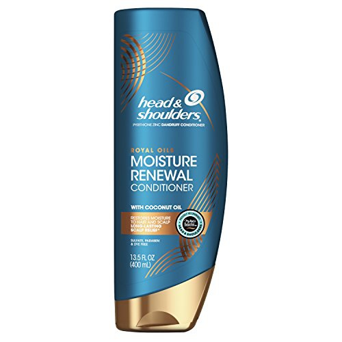  Head & Shoulders Head and Shoulders Conditioner, Moisture Renewal, Anti Dandruff Treatment and Scalp Care, Royal Oils Collection with Coconut Oil, for Natural and Curly Hair, 13.5 fl oz