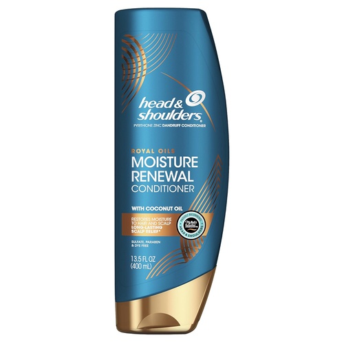  Head & Shoulders Head and Shoulders Conditioner, Moisture Renewal, Anti Dandruff Treatment and Scalp Care, Royal Oils Collection with Coconut Oil, for Natural and Curly Hair, 13.5 fl oz