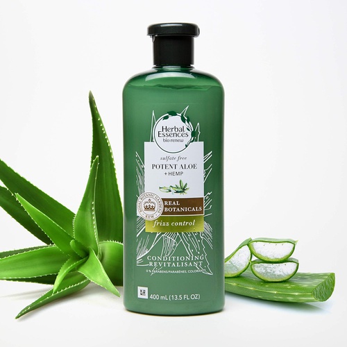  Herbal Essences, Sulfate Free Shampoo & Conditioner, Potent Aloe + Hemp, Bio Renew, 20.2 Fl Oz Bundle
