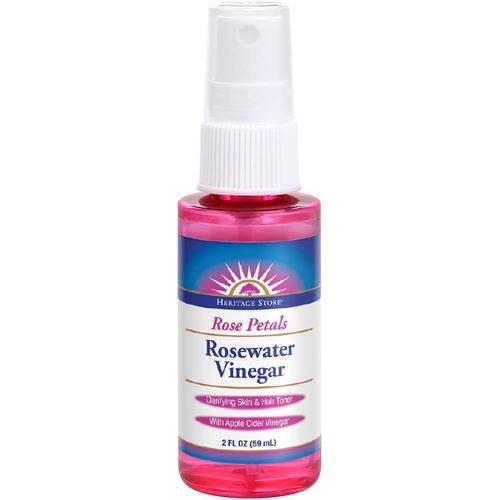  Heritage Store Rosewater Vinegar | with Apple Cider Vinegar | Hydrates, Refreshes & Clarifies Skin | No Alcohol | 2oz