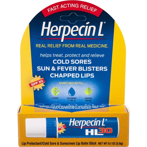  Herpecin L Lip Balm Stick, SPF 30 & Lysine, 0.1 Ounce Tube