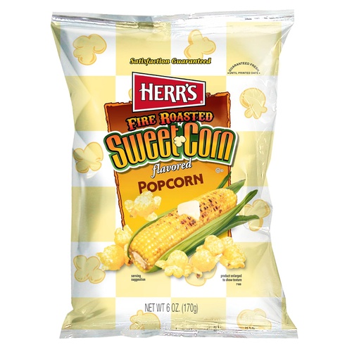  Herrs Fire Roasted Sweet Corn Popcorn, 6 Ounce (Pack of 9)