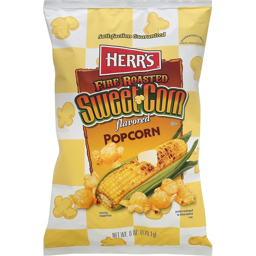  Herrs Fire Roasted Sweet Corn Popcorn, 6 Ounce (Pack of 9)