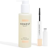 Honest Beauty Extreme Length Mascara+Lash Primer | 2-in-1 Boosts Lash Length, Volume & Definition, 0.27 fl. oz. and Honest Beauty Gentle Gel Cleanser with Chamomile & Calendula Ext