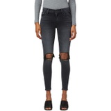 Hudson Jeans Nico Mid-Rise Super Skinny Ankle in Some Day Soon Destructed