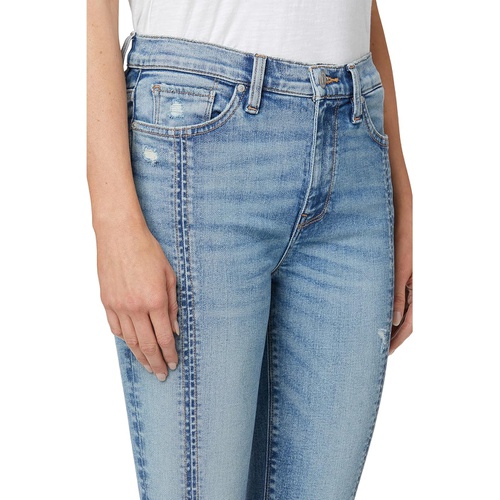 허드슨 Hudson Jeans Barbara High-Waist Skinny Crop wu002F Spliced Hem in The Key