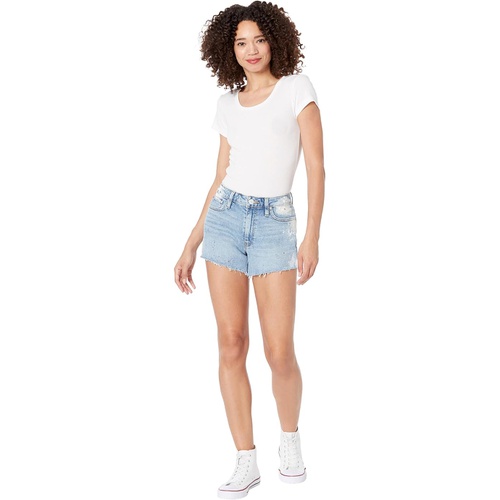 허드슨 Hudson Jeans Croxley High-Rise Shorts (Flap) in Pigment Explosion