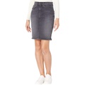 Hudson Jeans Centerfold High-Rise Pencil Skirt in Ghosts