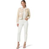 Hudson Jeans Holly High-Rise Straight Crop in Angora Color-Block