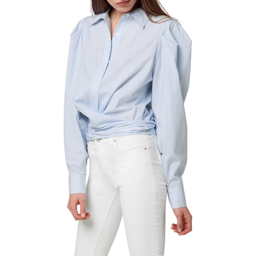 허드슨 Hudson Jeans Wrap Poplin Button-Up Shirt