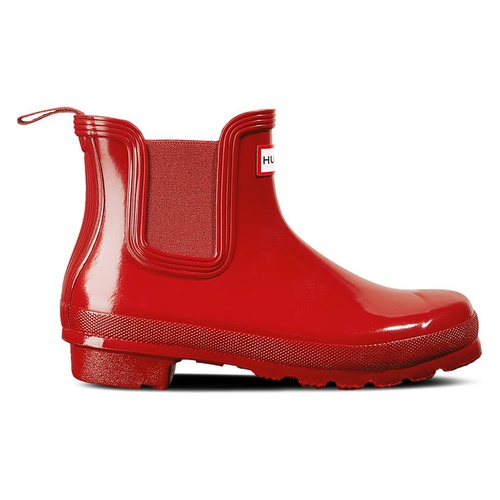 헌터 Hunter Original Gloss Waterproof Chelsea Boot_MILITARY RED
