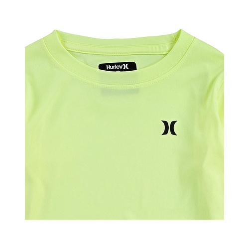 해틀리 Hurley Kids Dri-Fit UPF 50+ One and Only Graphic Long Sleeve T-Shirt (Toddler/Little Kids)