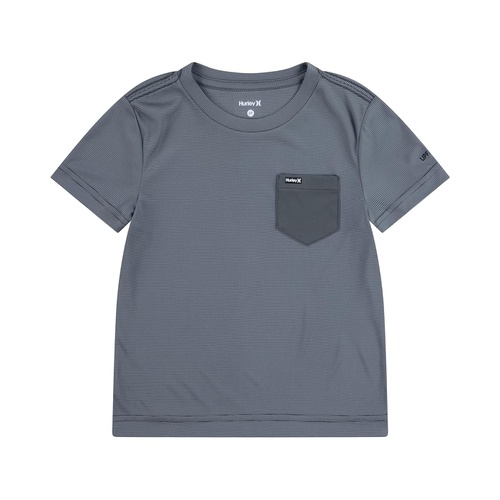해틀리 Hurley Kids One Pocket UPF Rash Guard Shirt (Little Kid)