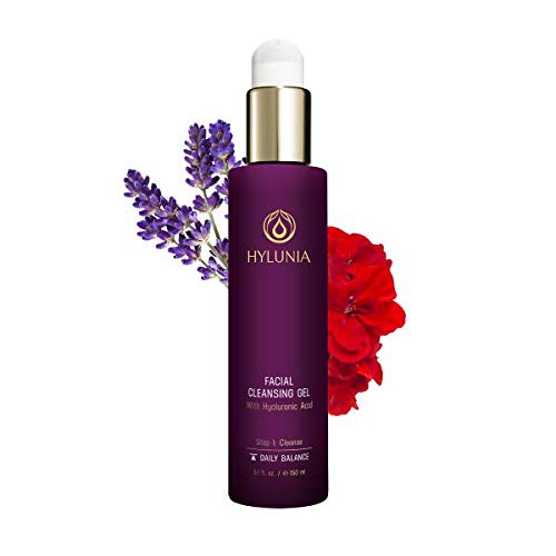  Hylunia Facial Cleansing Gel - 5.1 fl oz - Lavender, Hyaluronic Acid Serum - Acne - Rapid Skin Repair