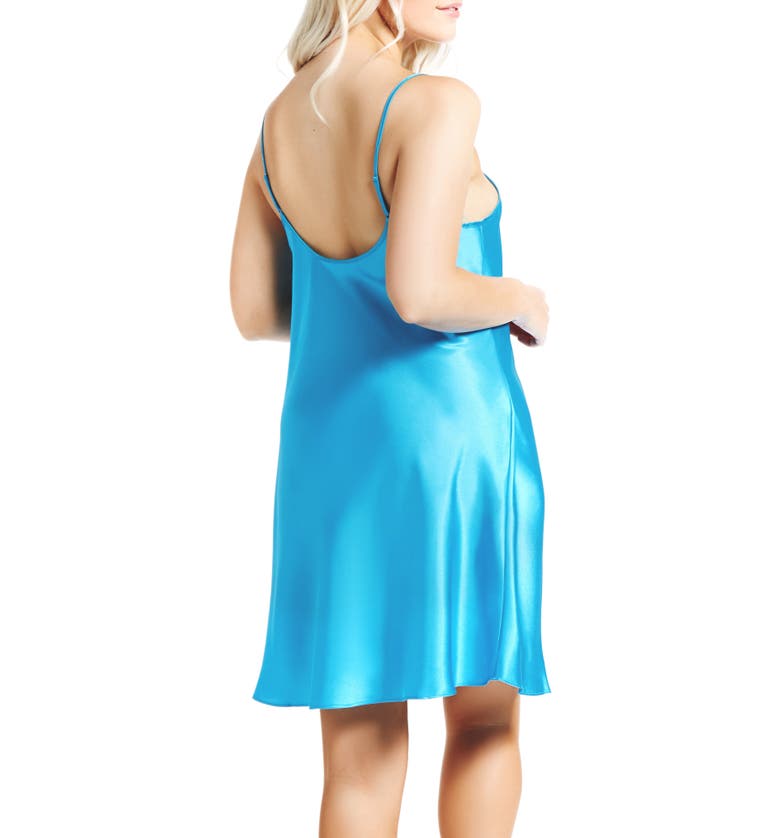  iCollection Satin Chemise_TEAL