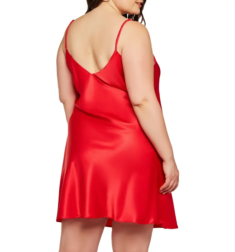  iCollection Satin Chemise_RED