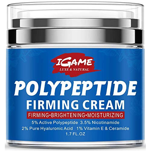  IGAME Advanced Peptide Face Cream, Moisturizers for Face, Anti-Aging, Moisturizing, Repairing, Anti Wrinkle Cream with Polypeptide, Nicotinamide, Hyaluronic Acid, Vitamin E