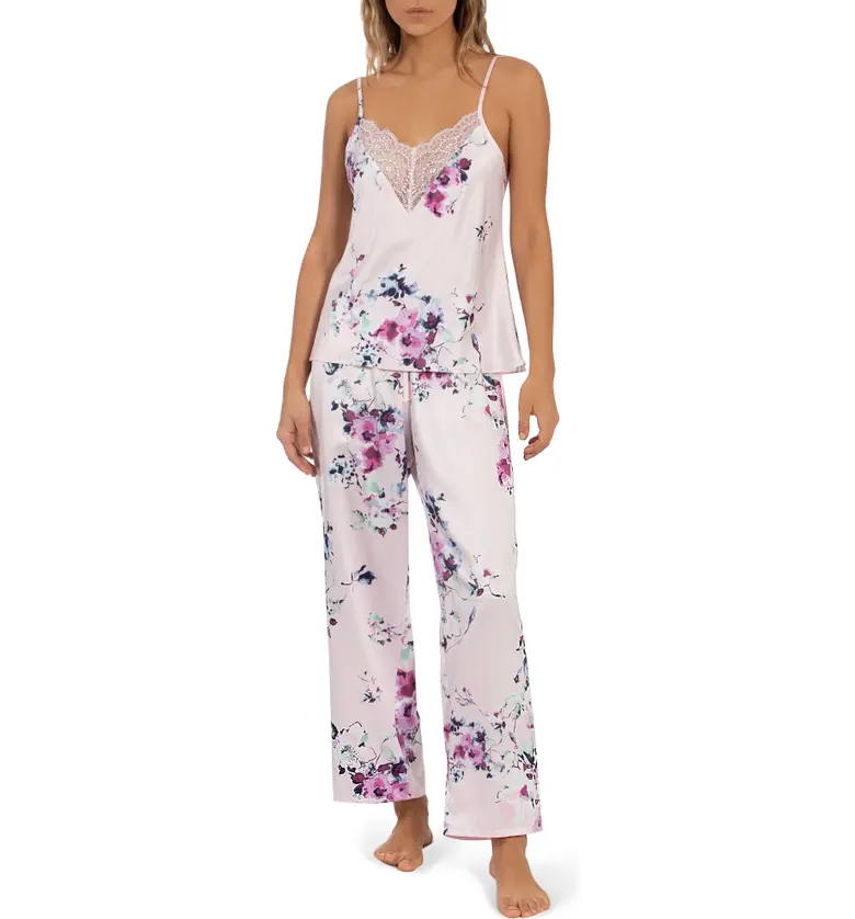 In Bloom by Jonquil Camisole Satin Crop Pajamas_PINK