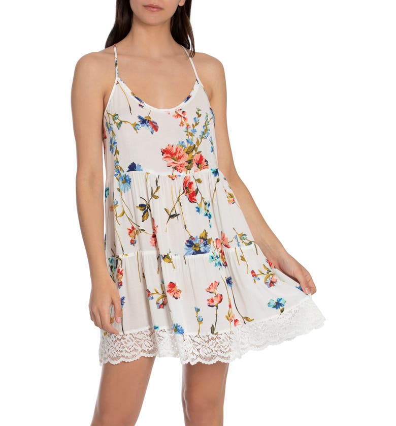  In Bloom by Jonquil Floral Lace Hem Chemise_IVORY