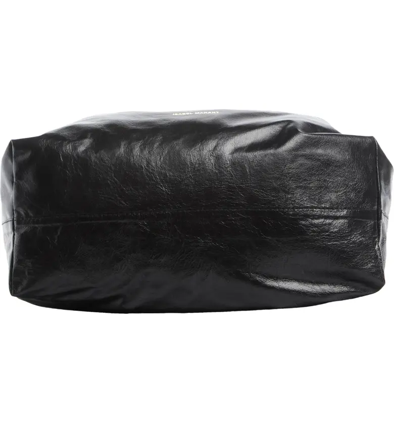  Isabel Marant Leather Bucket Bag_BLACK