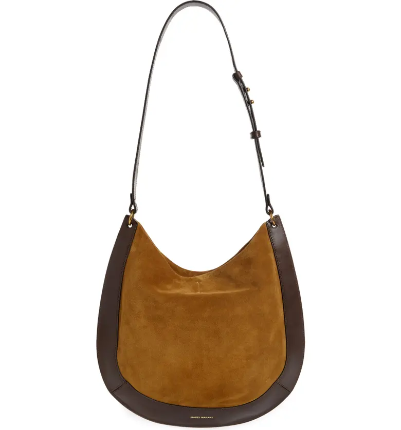  Isabel Marant Moskan Leather Hobo_TAUPE