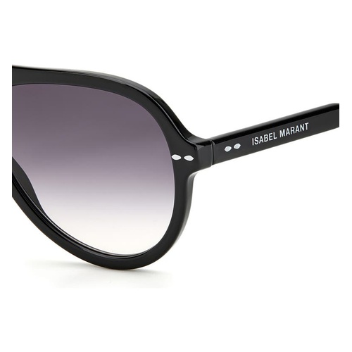  Isabel Marant 59mm Gradient Aviator Sunglasses_BLACK/ GREY SHADED