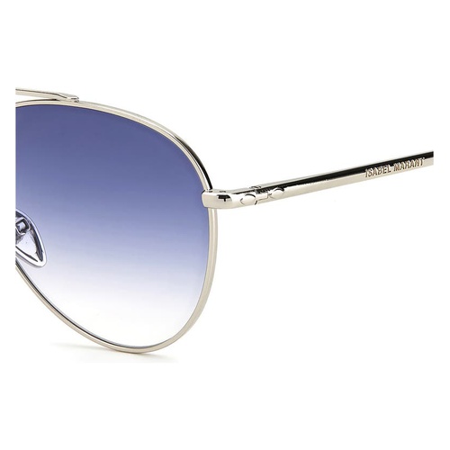  Isabel Marant 60mm Gradient Aviator Sunglasses_PALLADIUM/ BLUE SHADED