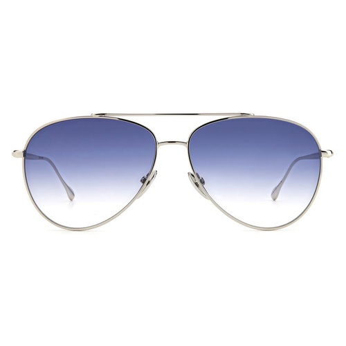  Isabel Marant 60mm Gradient Aviator Sunglasses_PALLADIUM/ BLUE SHADED