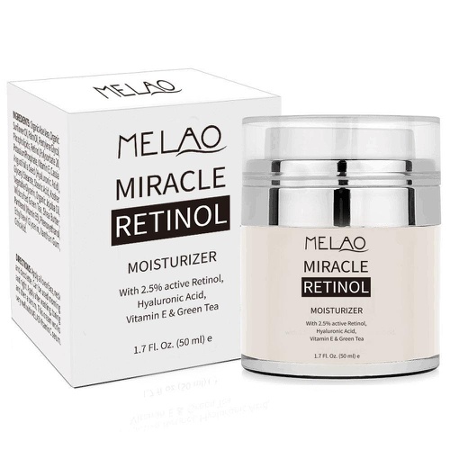  Inspired Capital L Melao Miracle Retinol Moisturizer Cream for Face - Anti Wrinkle Night & Day Moisturizing Cream 1.7 Fl.Oz.